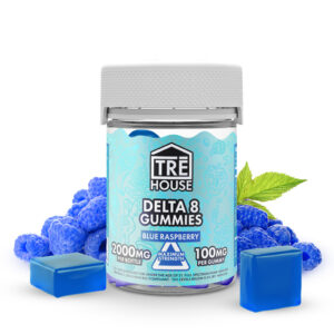 Blue Raspberry High-Potency Delta 8 Gummies